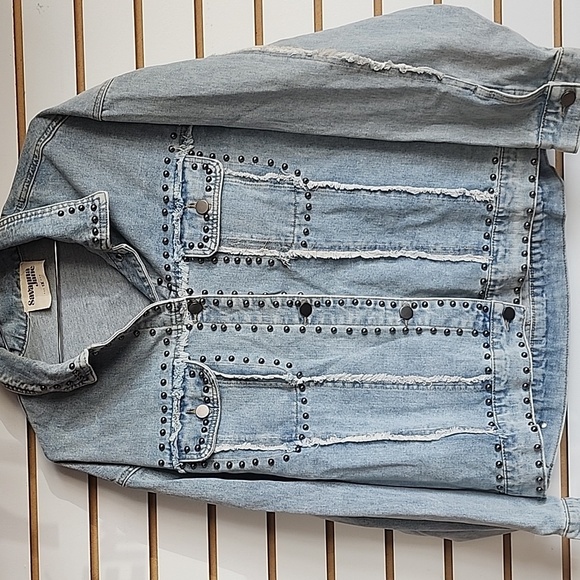 Savanna Jane Jackets & Blazers - Savanna Jane Jean Jacket with Studs